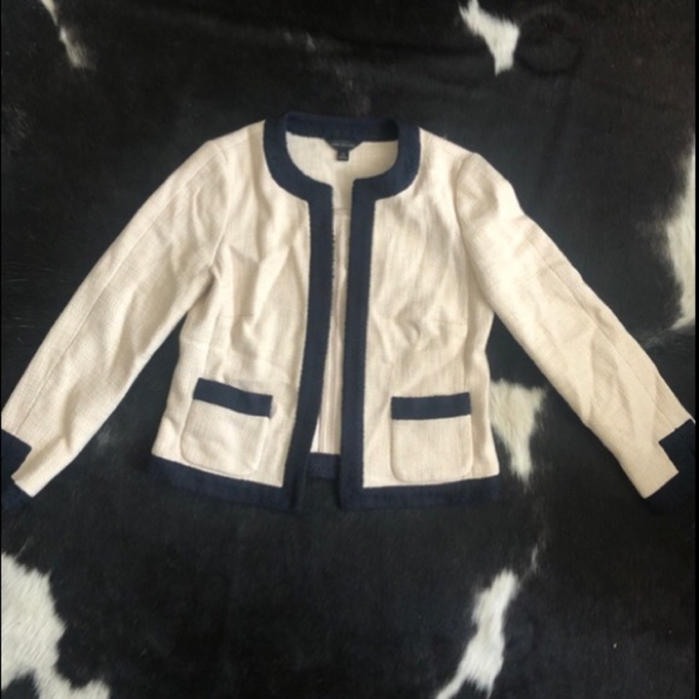 Ann Taylor tweed blazer.